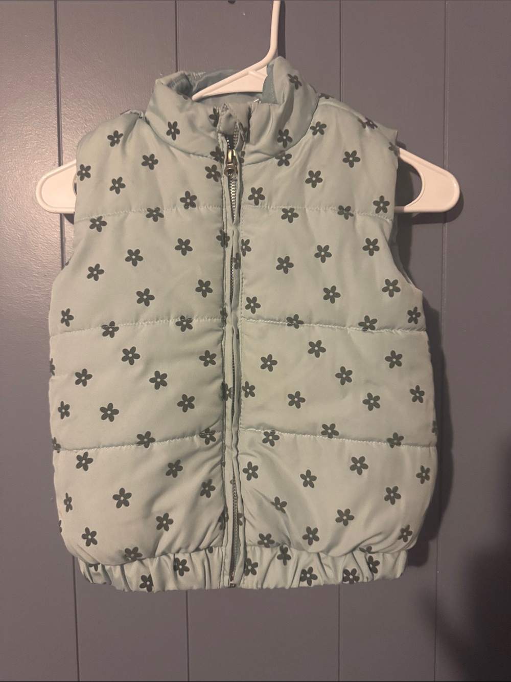 Floral Puffer Vest